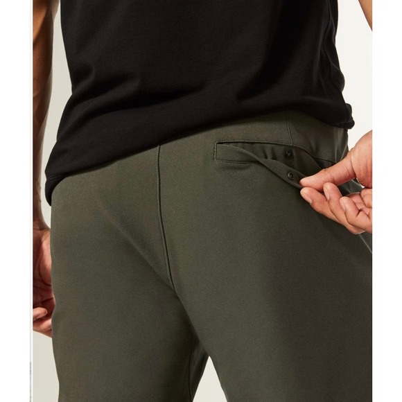 Lululemon Men Commission Pant Slim Warpstreme 32 x 28 Dark Olive Green Casual - Picture 12 of 12